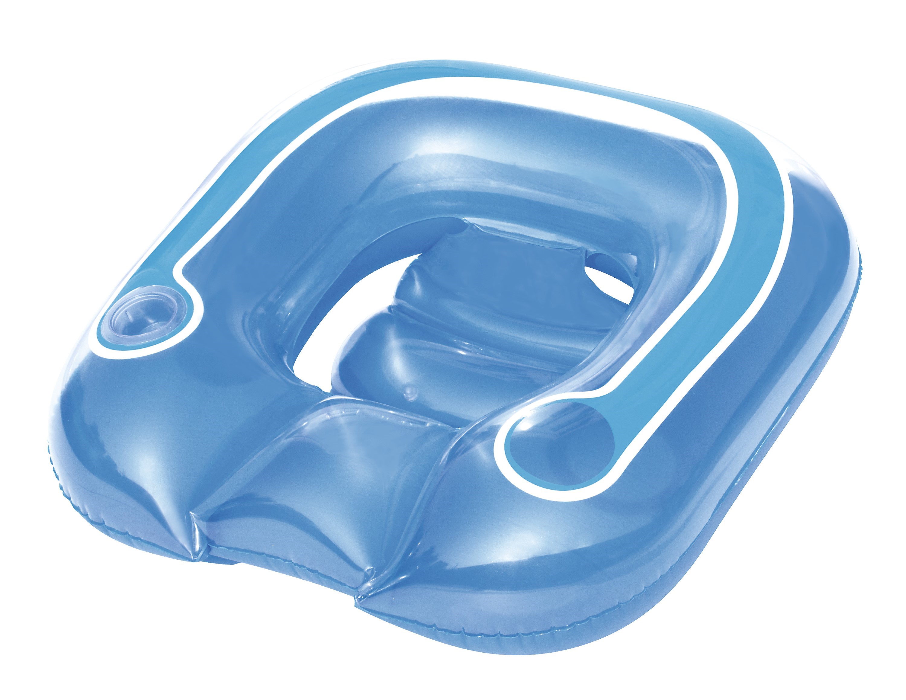 Bestway 43097 galleggiante da piscina e da spiaggia Blu, Trasparente Fantasia Vinile Ciambella da nuoto