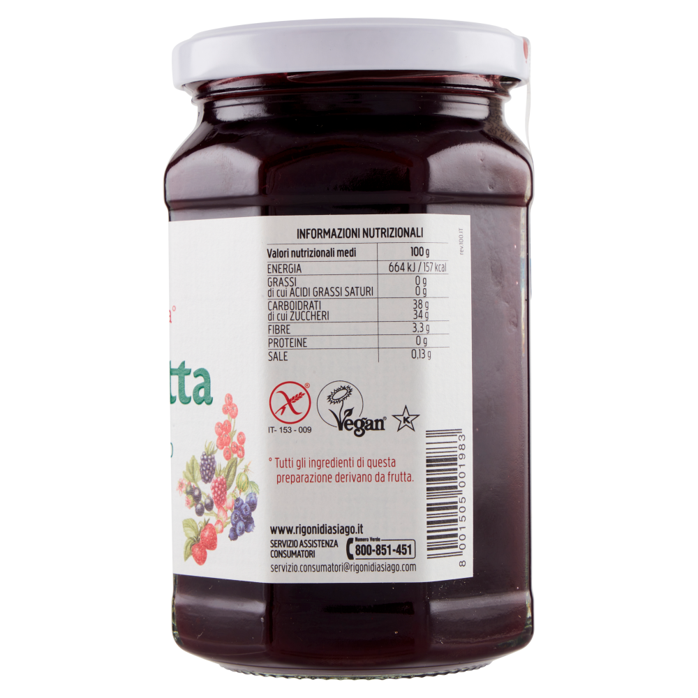 Rigoni di Asiago Fiordifrutta Frutti di bosco bio 330 g