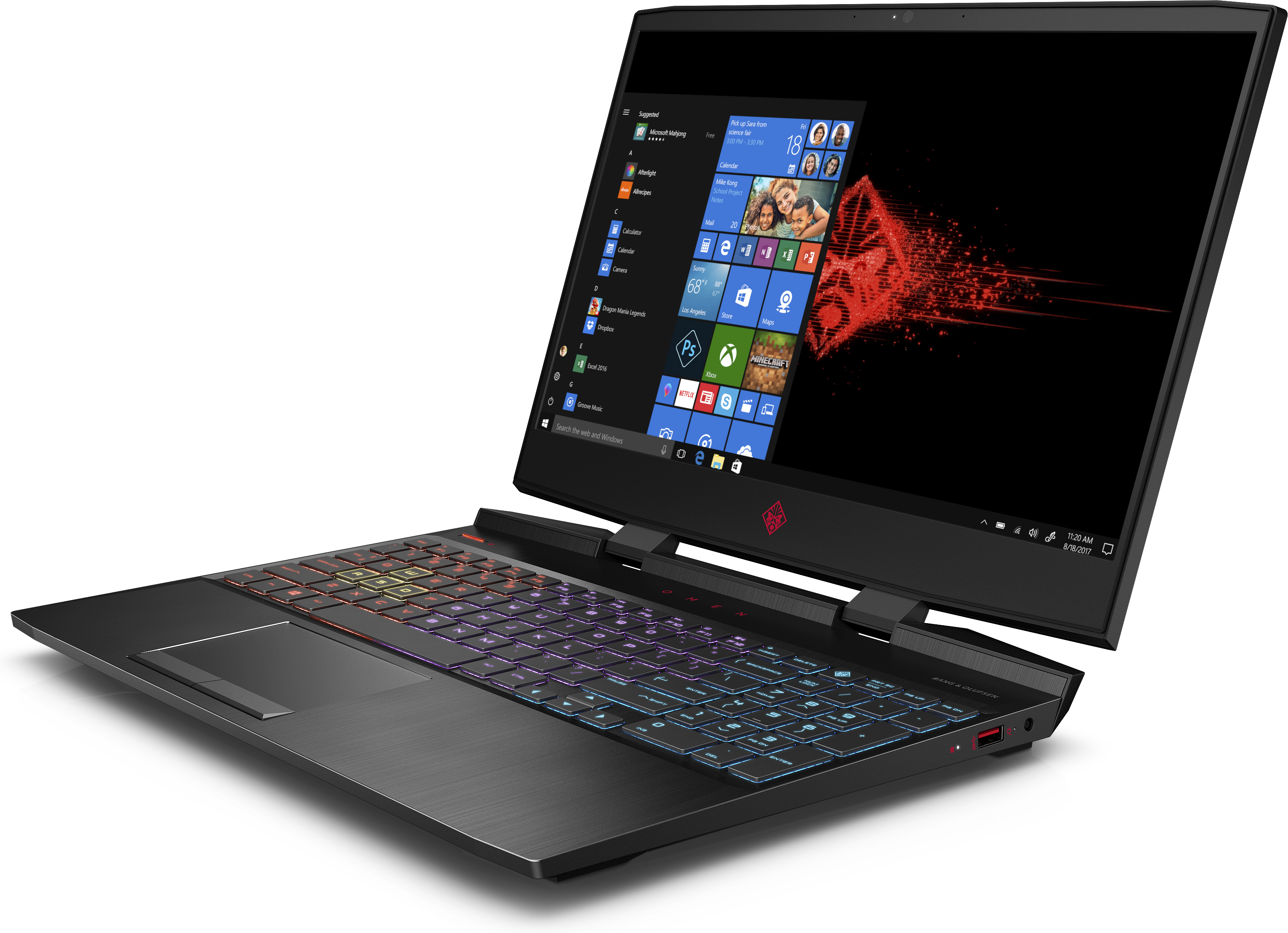 HP OMEN 15-dc0022nl Intel® Core™ i5 i5-8300H Computer portatile 39,6 cm (15.6") Full HD 8 GB DDR4-SDRAM 1,13 TB HDD+SSD NVIDIA® GeForce® GTX 1050 Ti Windows 10 Home Nero