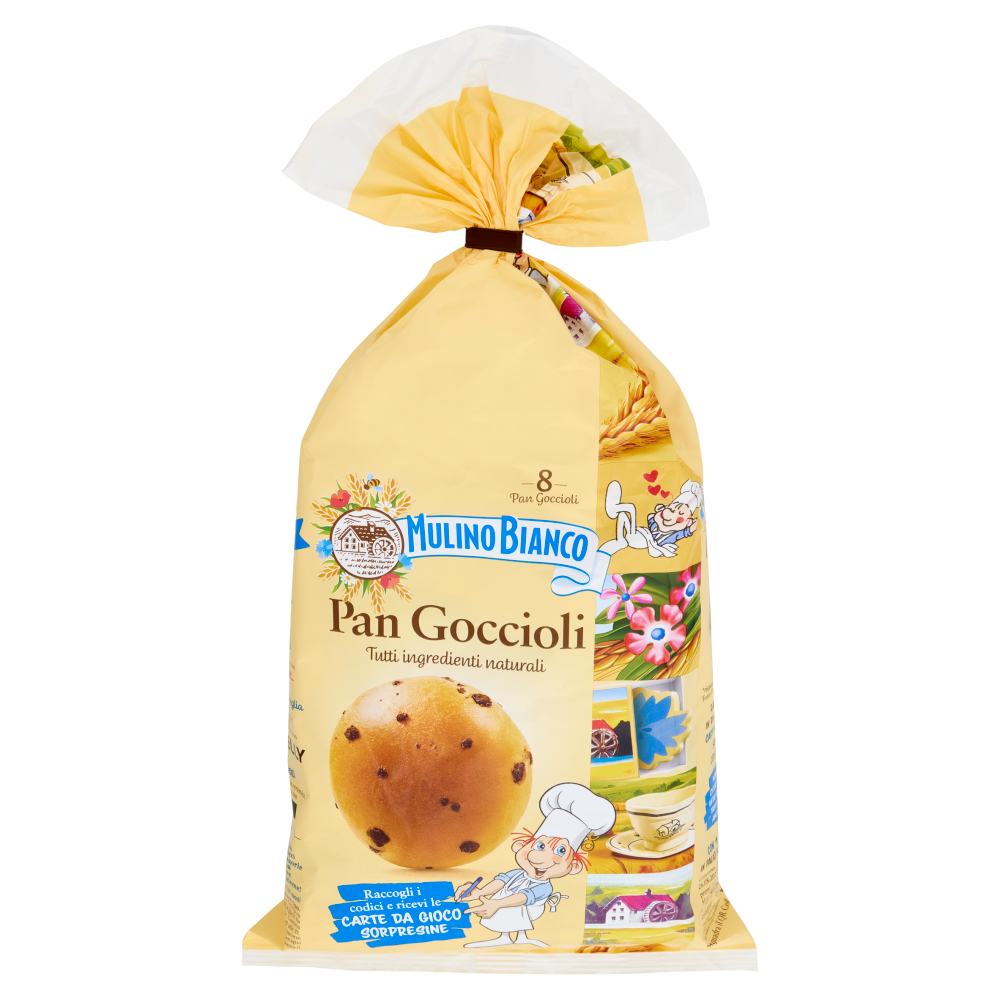 Mulino Bianco Pan Goccioli Merenda senza Additivi Conservanti 8 pezzi 336g