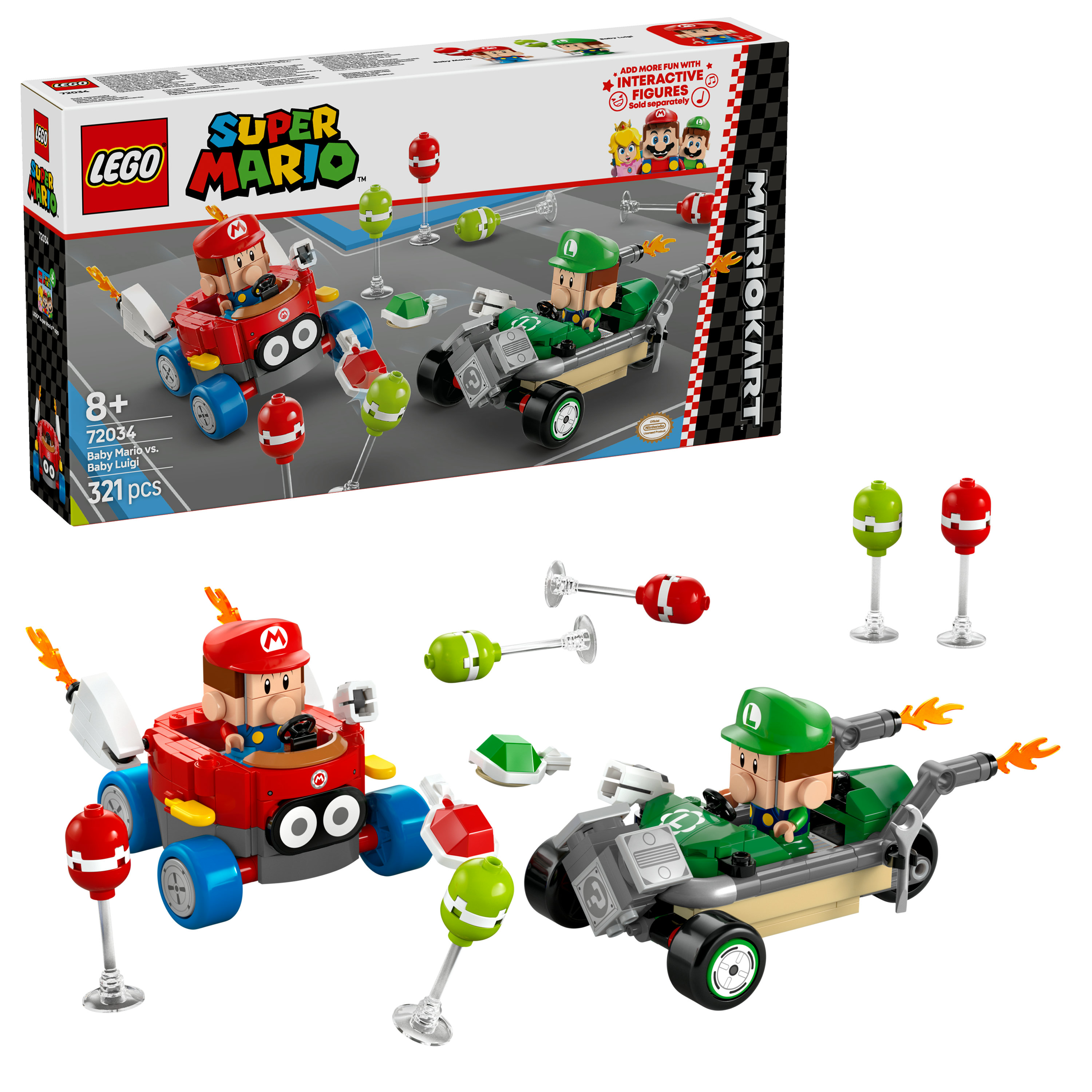 LEGO Super Mario Mario Kart™: Baby Mario vs Baby Luigi