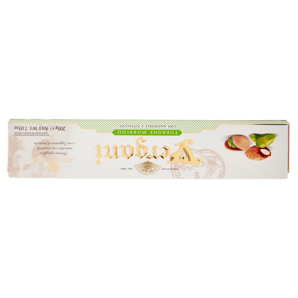Vergani Torrone Morbido con Mandorle e Pistacchi 200 g