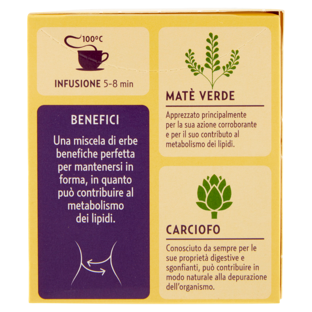 Pompadour Le Tisane Plus Brucia Grassi con Matè* e Carciofo 18 x 2,2 g