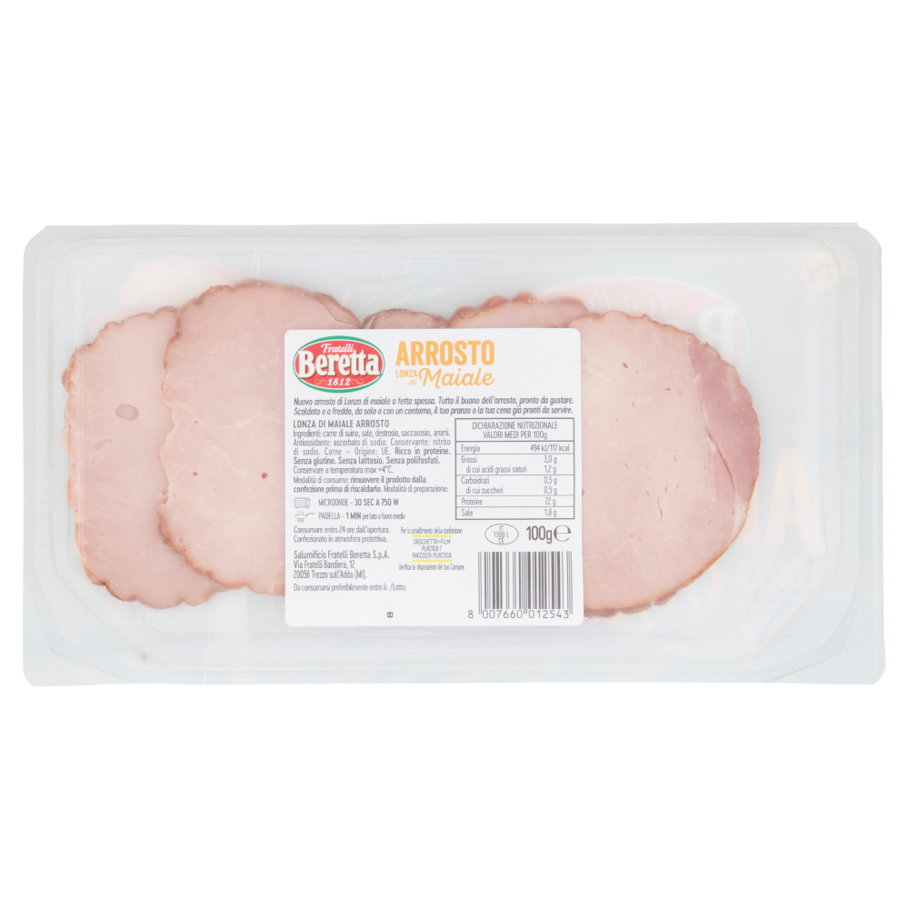 Fratelli Beretta Arrosto di Lonza di Maiale 100 g