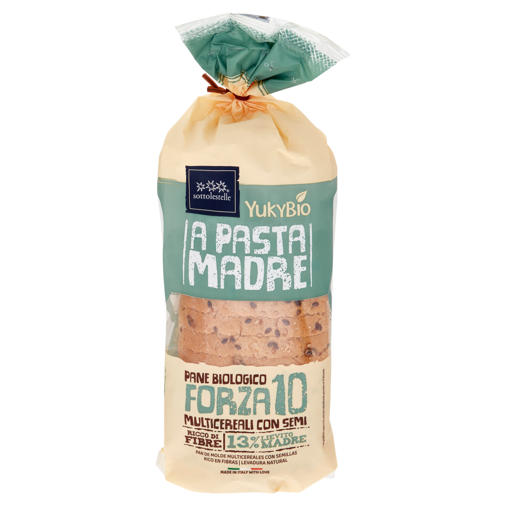 YukyBio A Pasta Madre Pane Biologico Forza 10 Multicereali con Semi 400 g