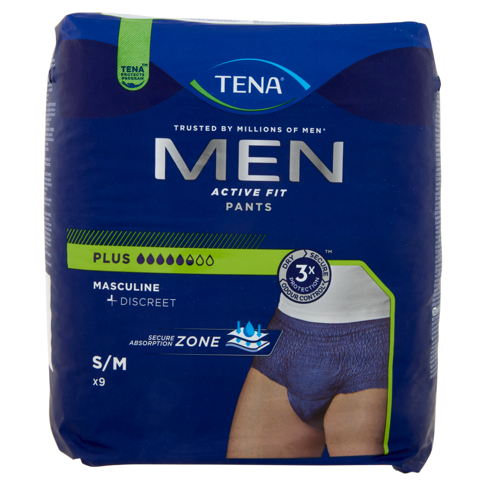 Tena Men Active Fit Pants Plus S/M 9 pz