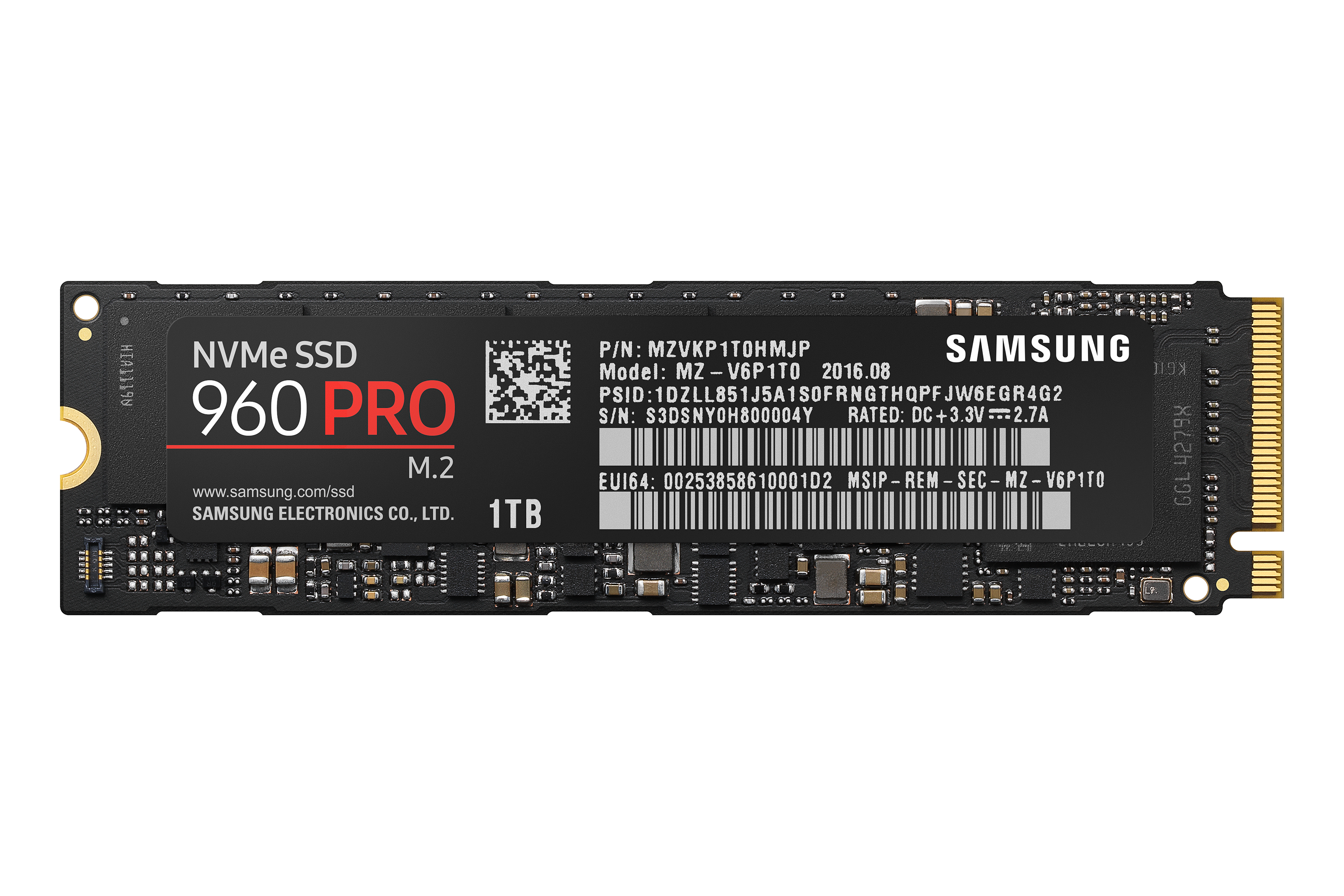 Samsung 960 PRO NVMe M.2 SSD 1 TB