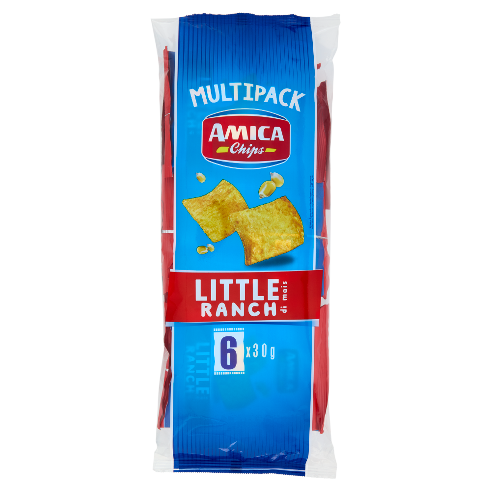 Amica Chips Little Ranch di mais 6 x 30 g