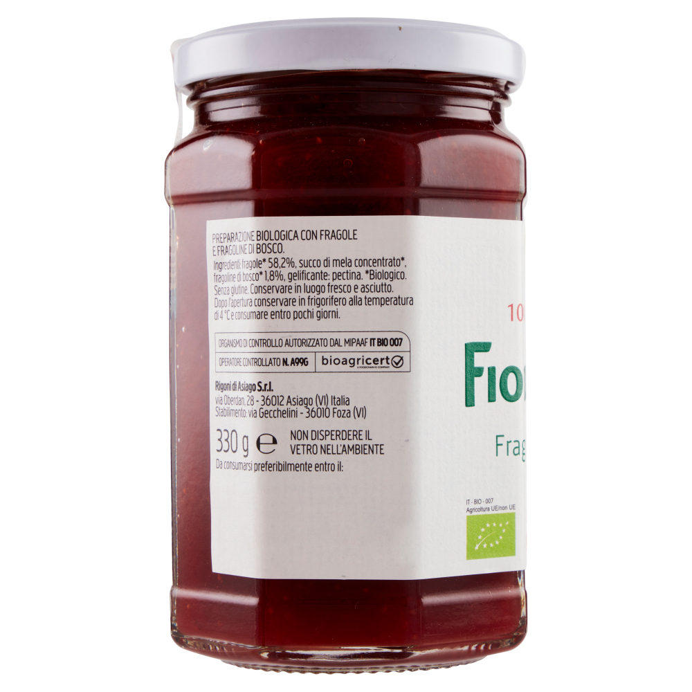 Rigoni di Asiago Fiordifrutta Fragole e fragoline di bosco bio 330 g