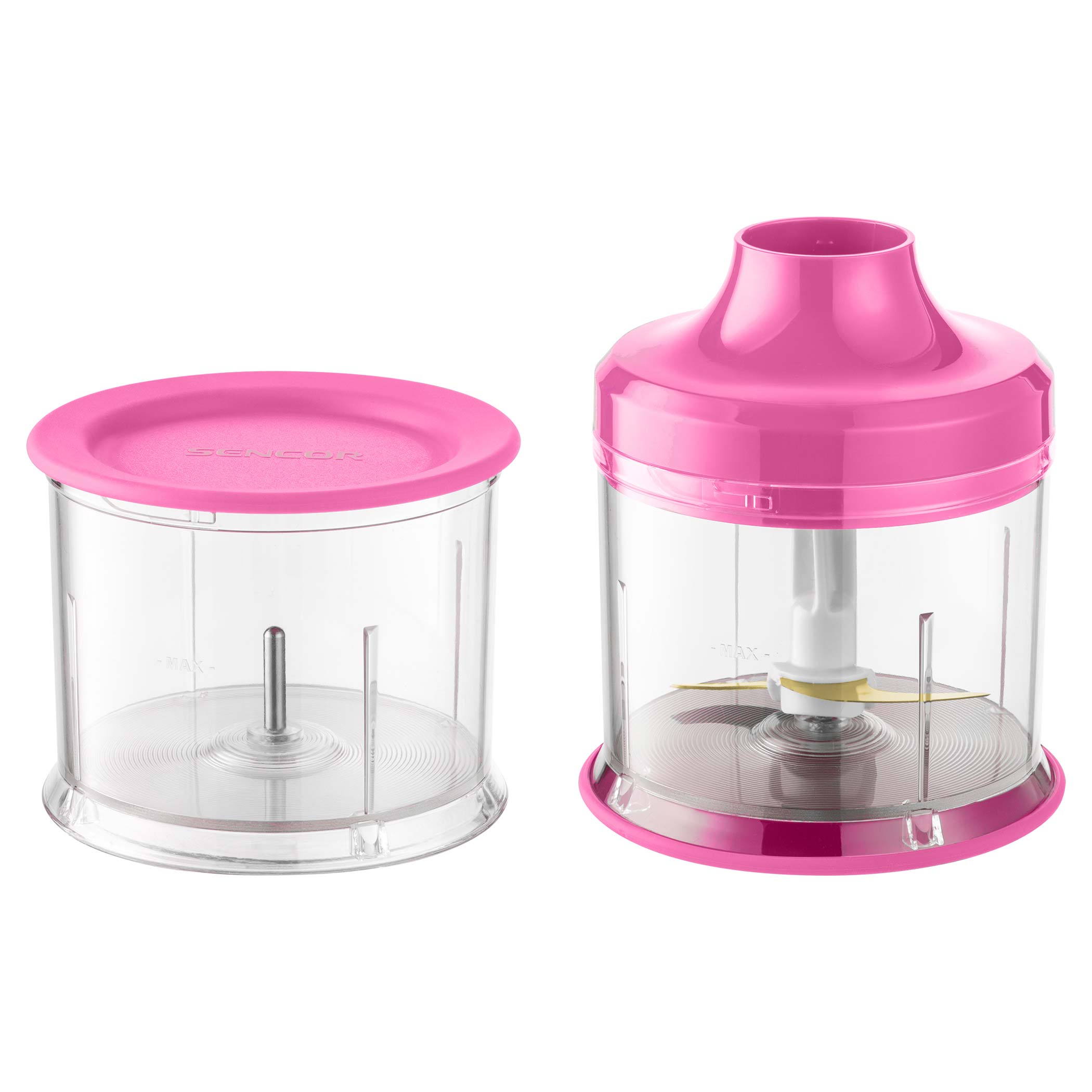 Sencor SHB 4468RS-EUE3 frullatore 0,7 L Frullatore ad immersione 1000 W Rosa, Acciaio inox