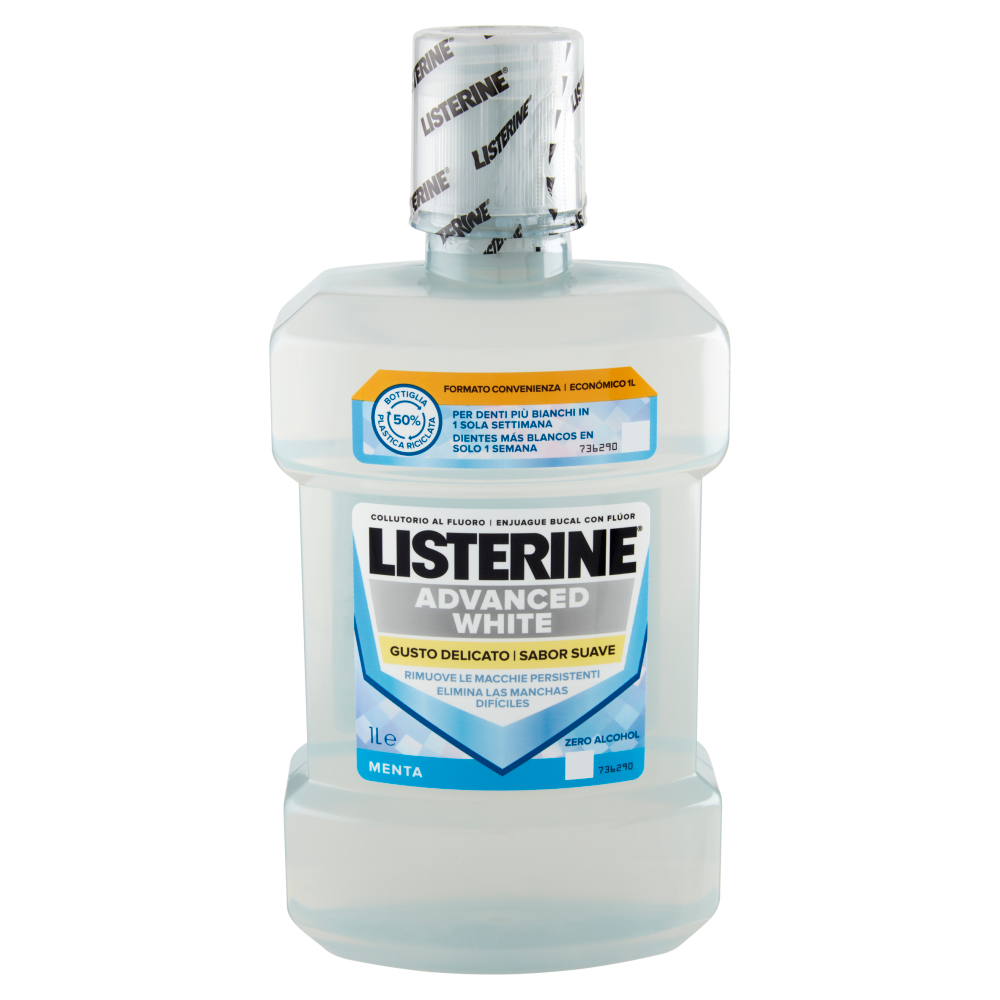 Listerine Advanced White Gusto Delicato Menta 1 L