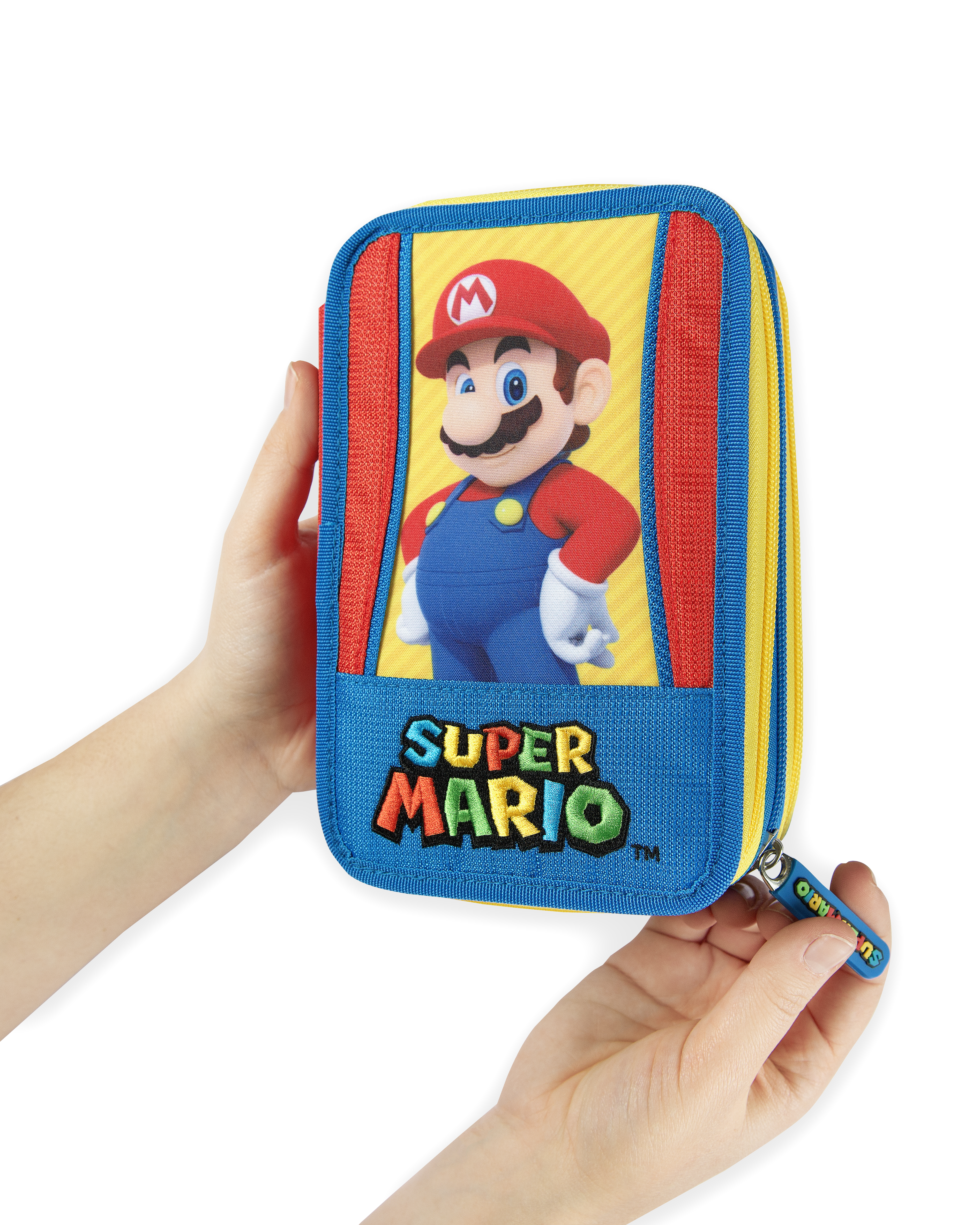 Carrefour 8058263193504 astuccio per matita Astuccio portamatite Blu, Rosso, Giallo