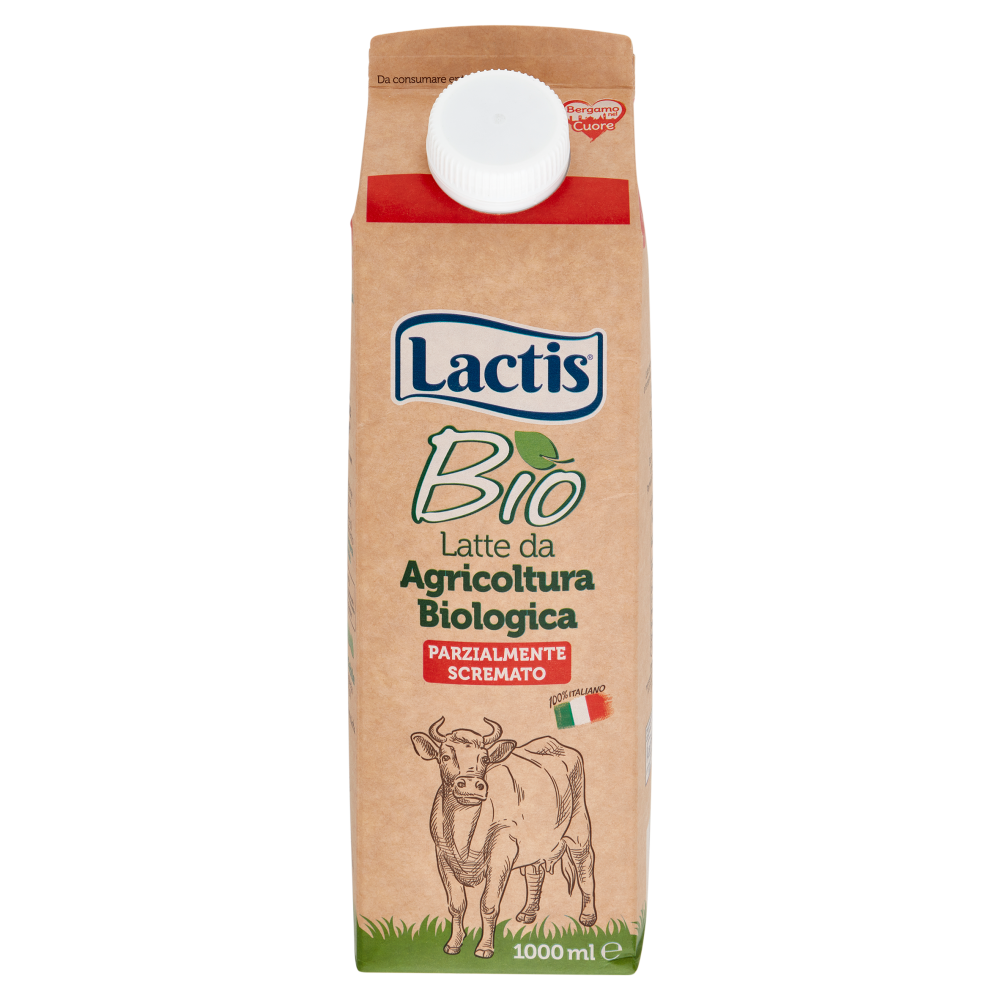 Lactis Bio Latte da Agricoltura Biologica Parzialmente Scremato 1000 ml