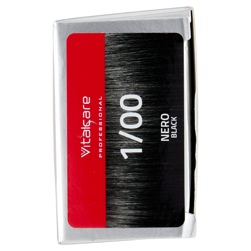 Vitalcare Professional Crema Colorante Capelli Permanente 1/00 Nero 100 ml