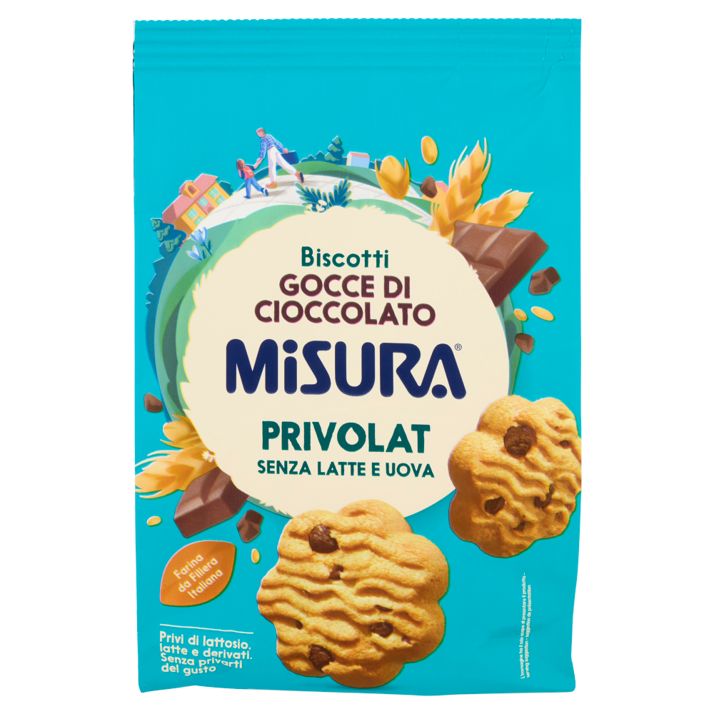 Misura Privolat Biscotti Gocce di Cioccolato 290 g