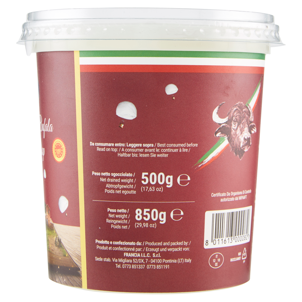 Francia Mozzarella di Bufala Campana Dop 500 g