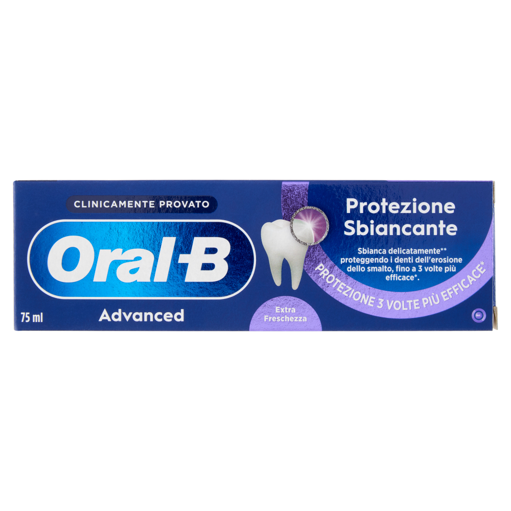 Oral-B Advanced Dentifricio Protezione Sbiancante Extra Freschezza 75 ml