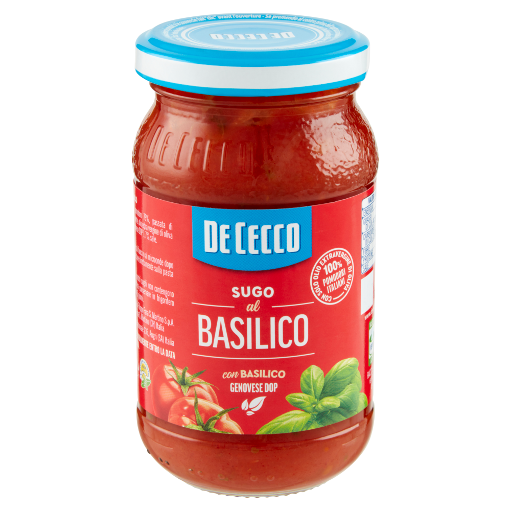 De Cecco Sugo al Basilico con Basilico Genovese DOP 200 g