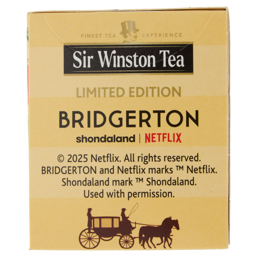 Sir Winston Tea Bridgerton Caramello e Panna Tè Nero Aromatizzato 20 x 1,75 g