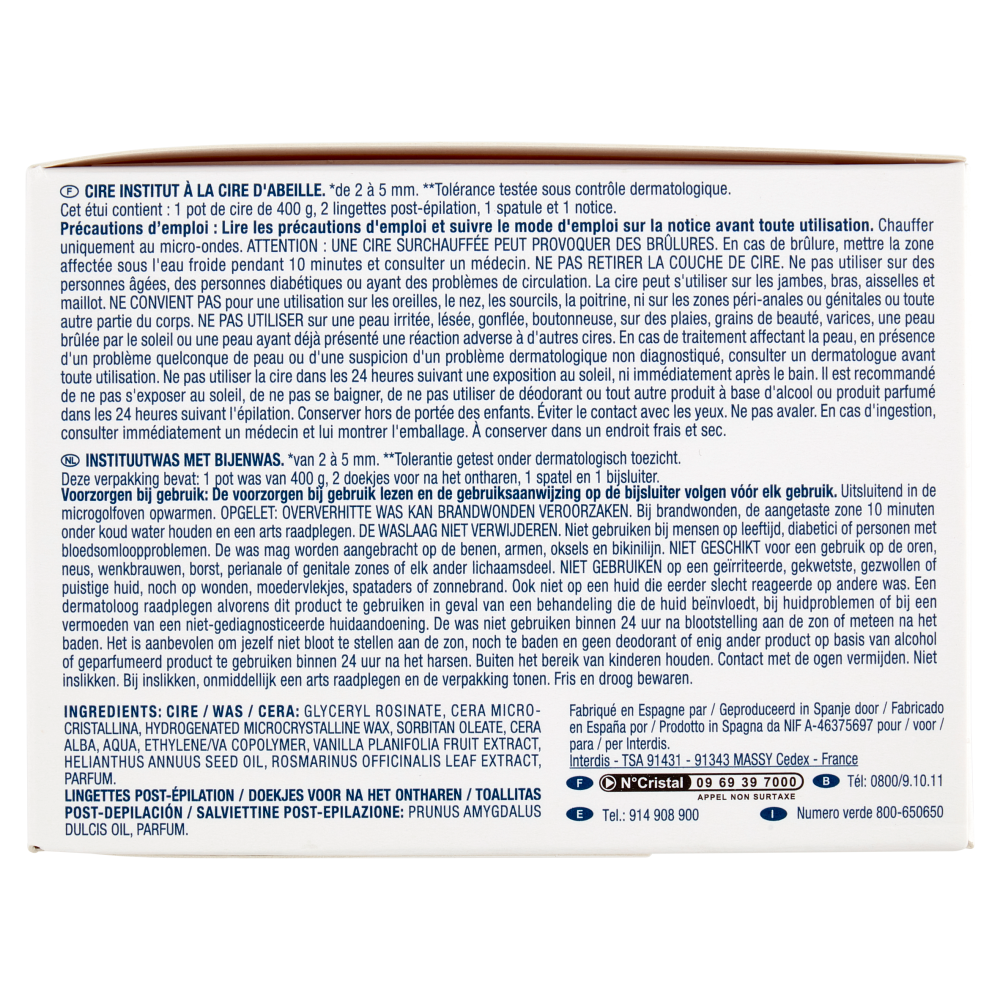 Carrefour Soft Cera Institut con Cera d'Api Tutti i Tipi di Pelle Anche Quelle Sensibili 400 g