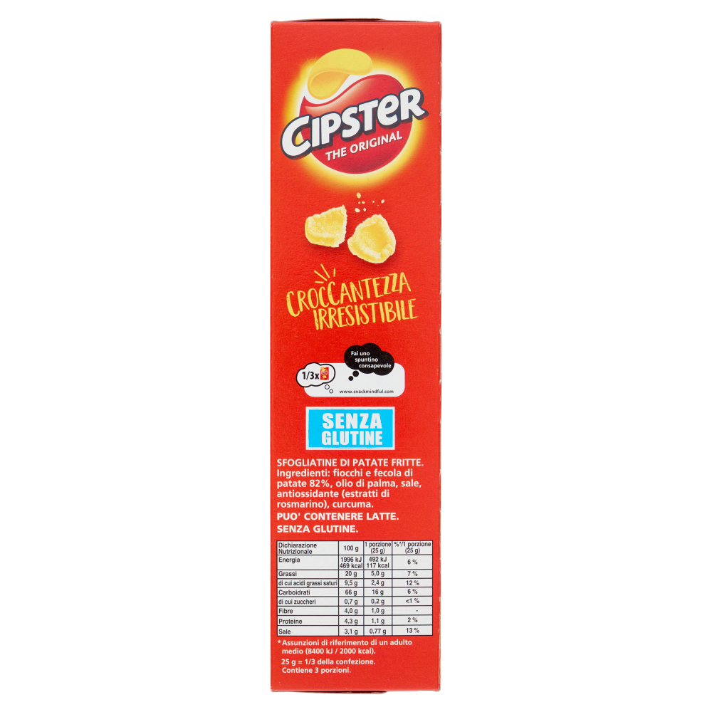 Cipster The Original Chips di Patate Astuccio - 85g