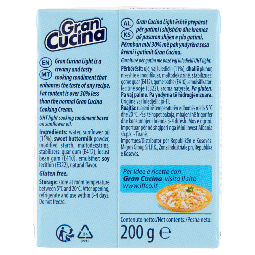 Gran Cucina Light per Cucinare 200 g