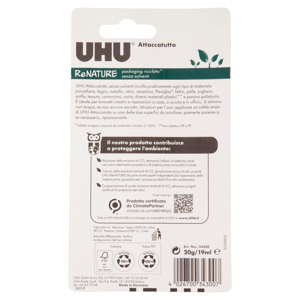 UHU Attaccatutto ReNature 20 g