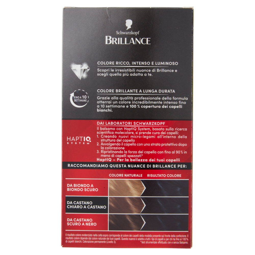 Brillance Colorazione Permanente Intensiva 891 Nero Cobalto