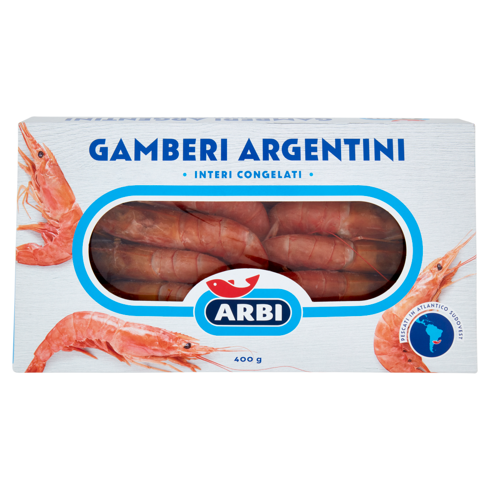 Arbi Gamberi Argentini Interi Congelati 400 g