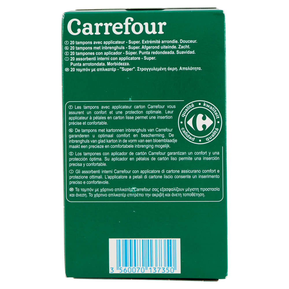 Carrefour Assorbenti interni con applicatore Super 20 pz