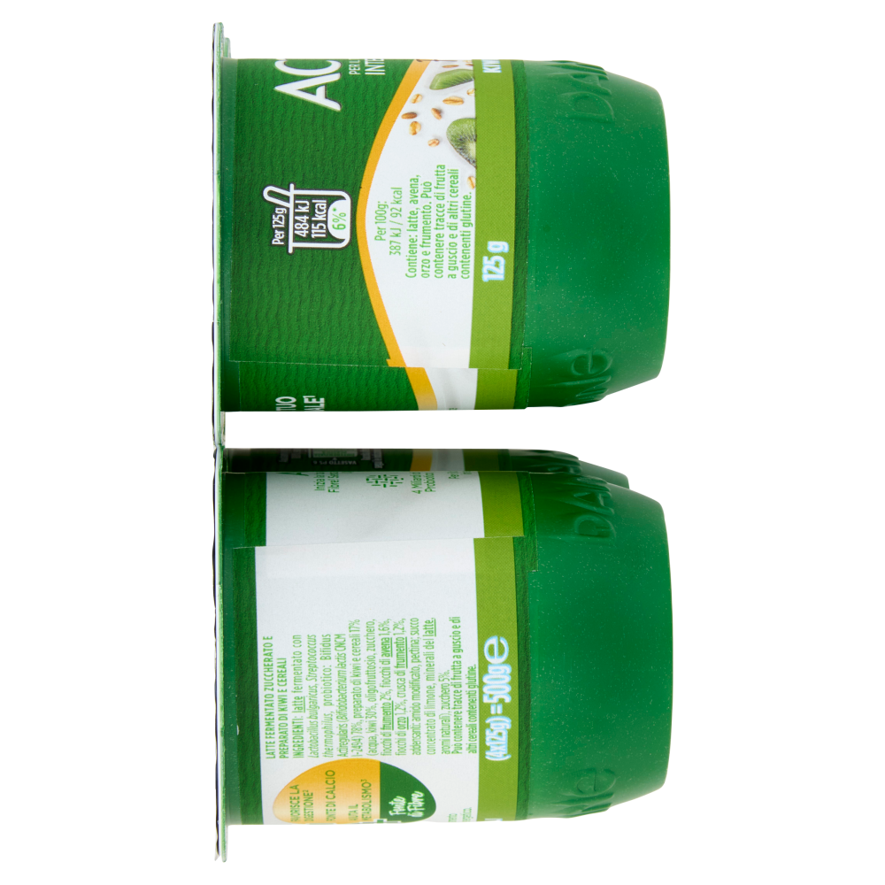 ACTIVIA Fibre Yogurt con Probiotico Bifidus, gusto Kiwi e Cereali, 4x125g