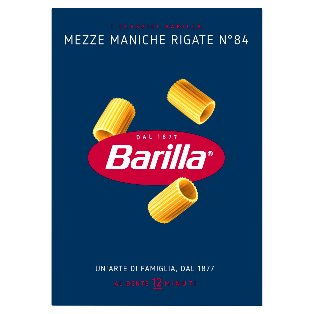 Barilla Pasta Mezze Maniche Rigate n.84 500g