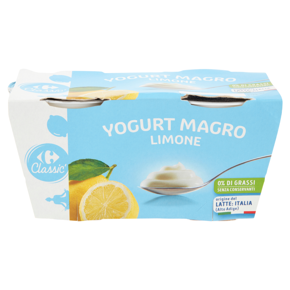 Carrefour Classic Yogurt Magro Limone 2 x 125 g