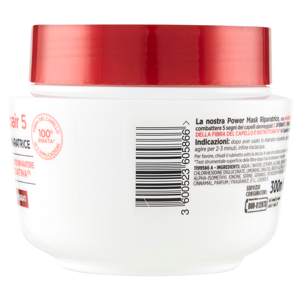 L'Oréal Paris Maschera Capelli Elvive Total Repair 5, Ricostituente per Capelli Sciupati 300 ml