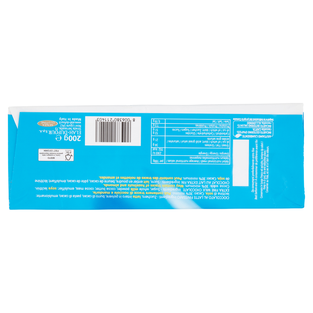 Novi al latte 30% Cacao Classico Cioccolato al Latte Finissimo 200 g