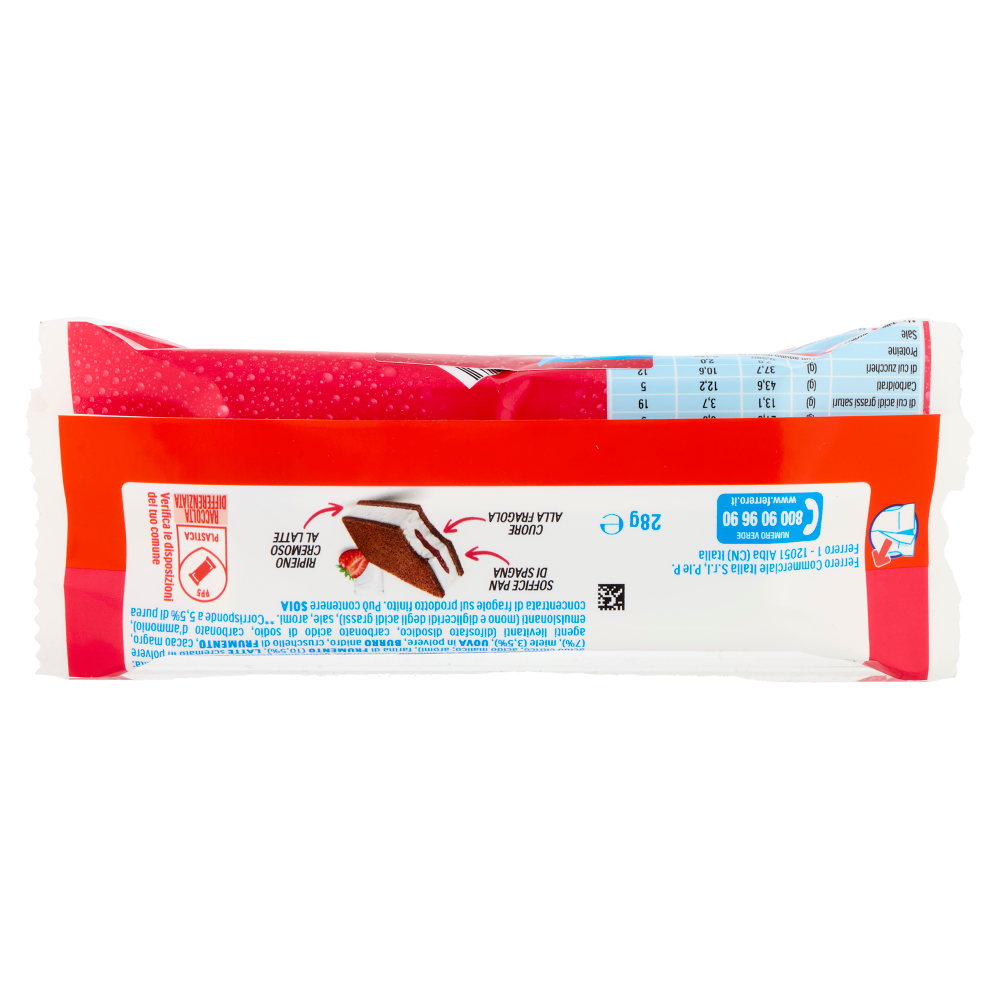 Kinder fetta al latte Fragola 5 x 28 g