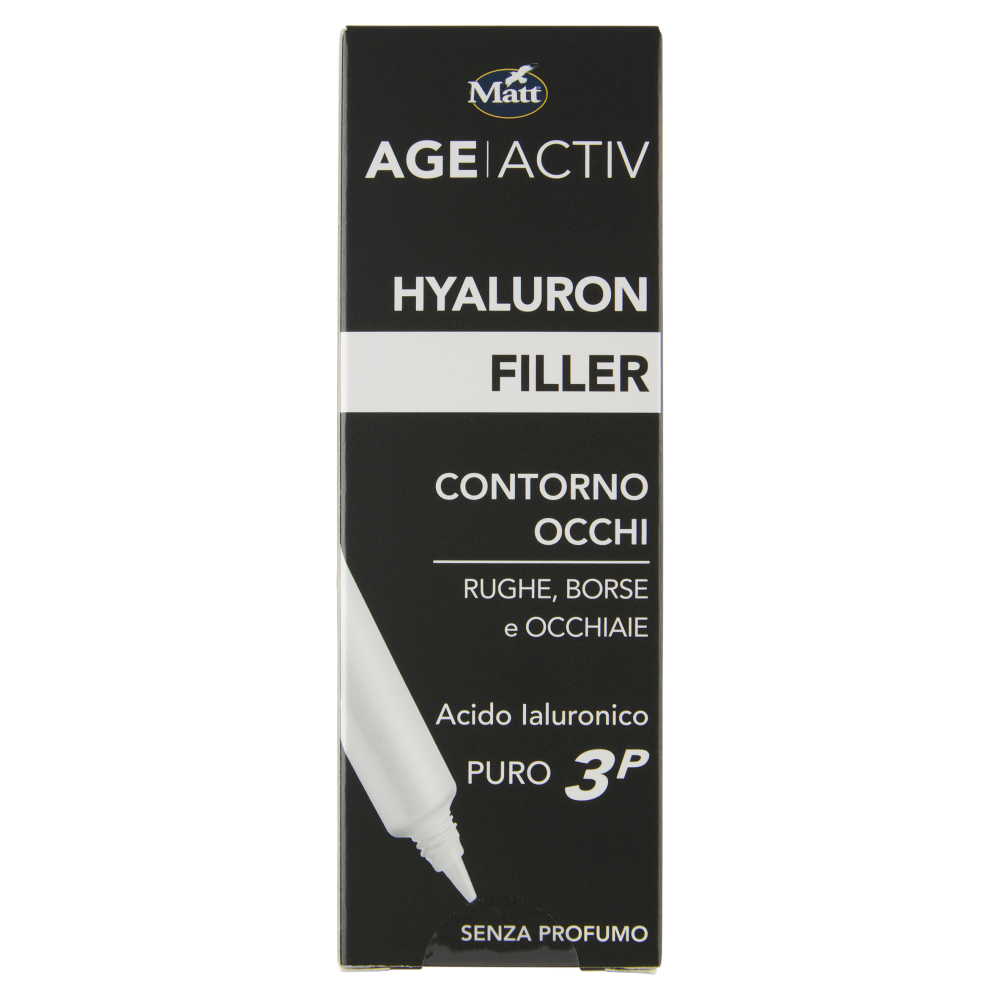 Matt Age Activ Hyaluron Filler Contorno Occhi Rughe, Borse e Occhiaie Acido Ialuronico Puro 3P 15 ml