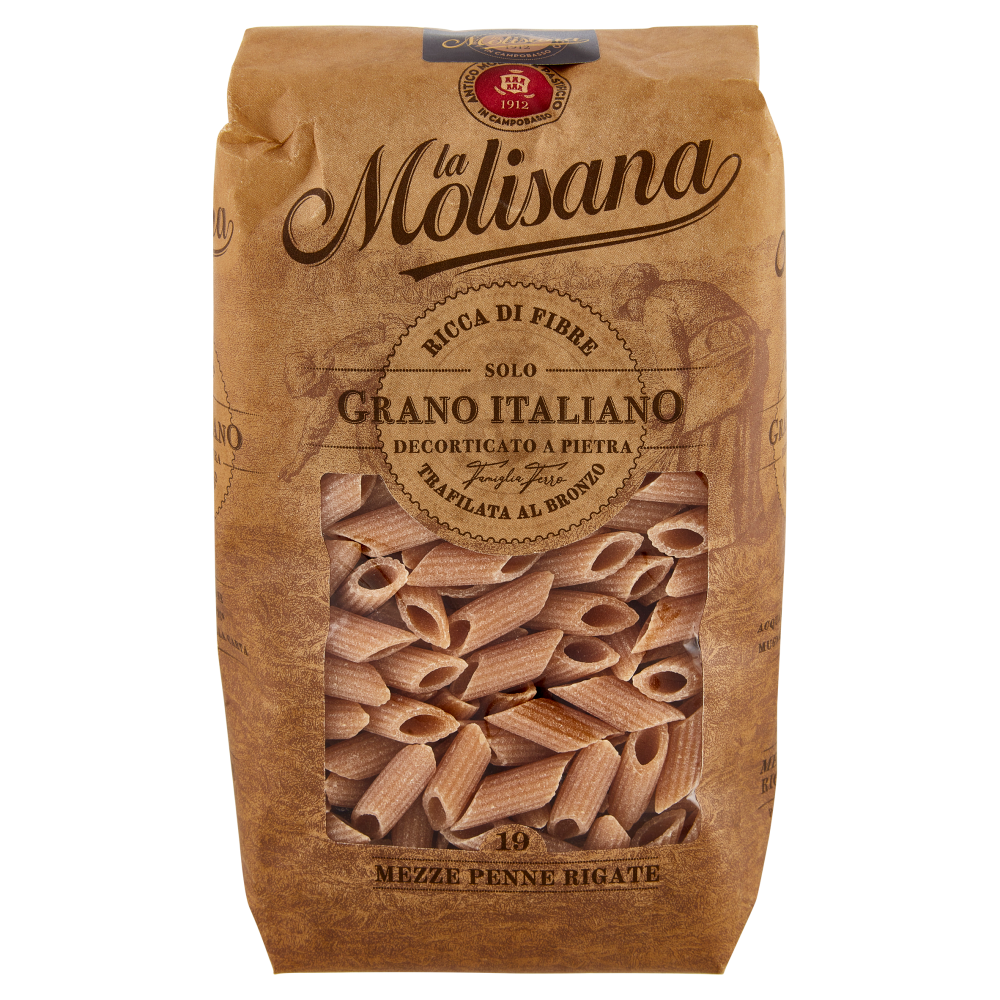 La Molisana integrale 19 Mezze Penne Rigate 500 g