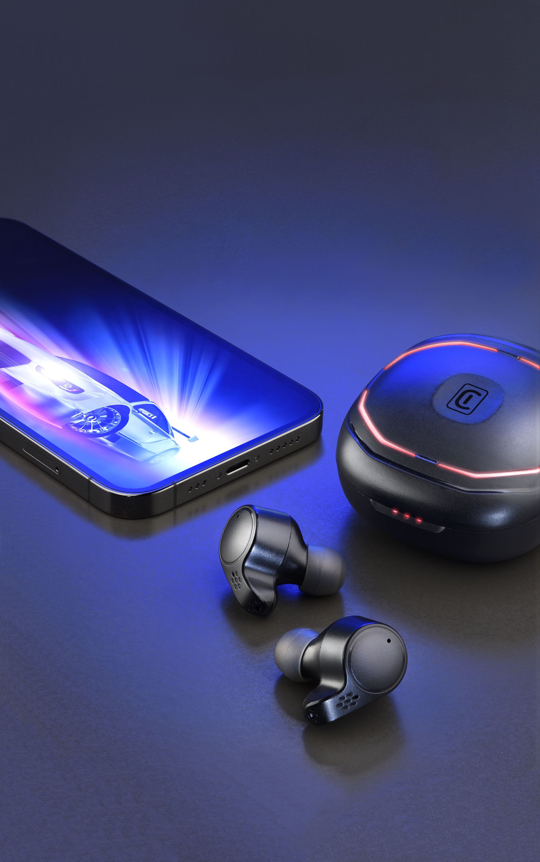 Cellularline DEFY Auricolari Bluetooth® per mobile gaming a bassa latenza