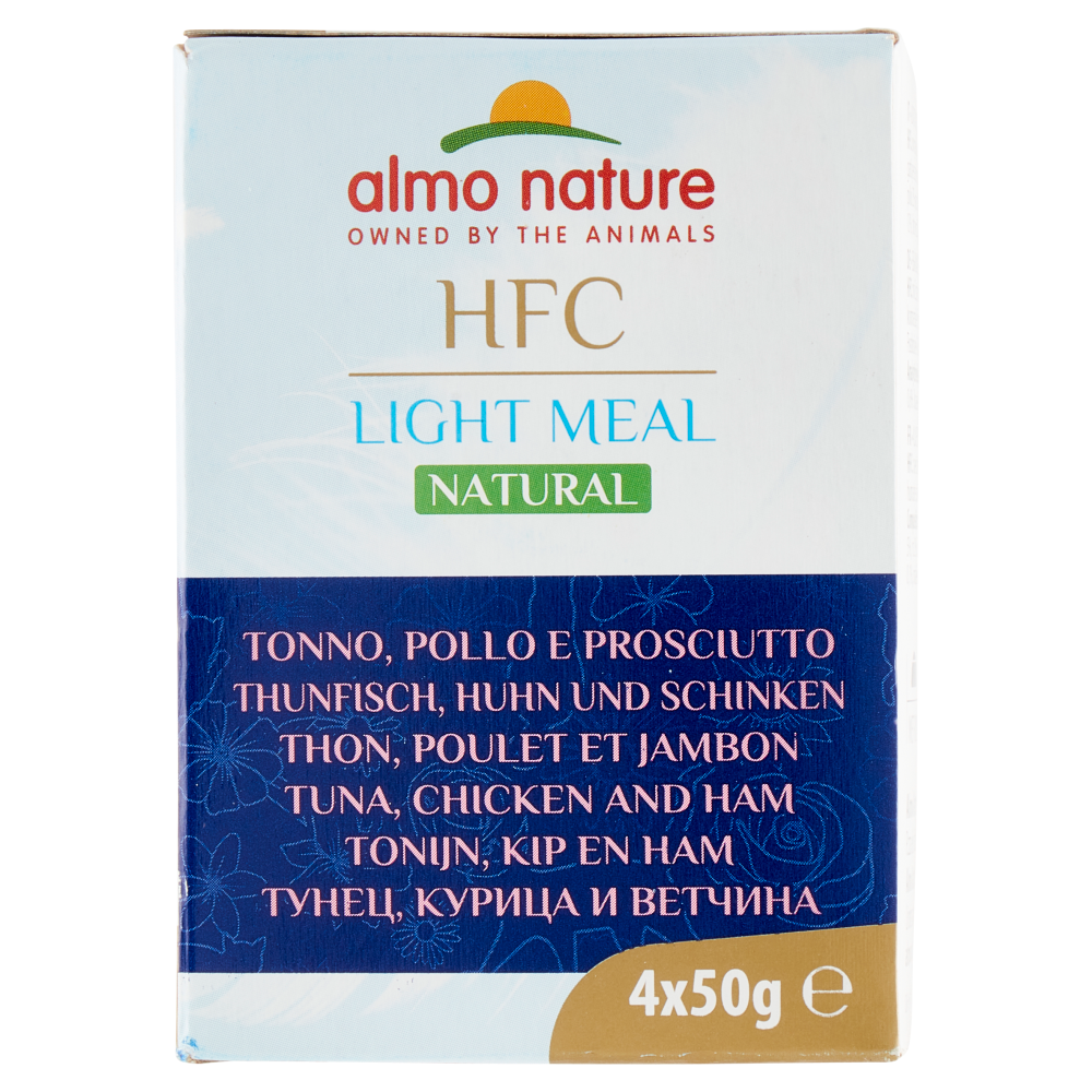 almo nature HFC Light Meal Natural Tonno, Pollo e Prosciutto 4 x 50 g
