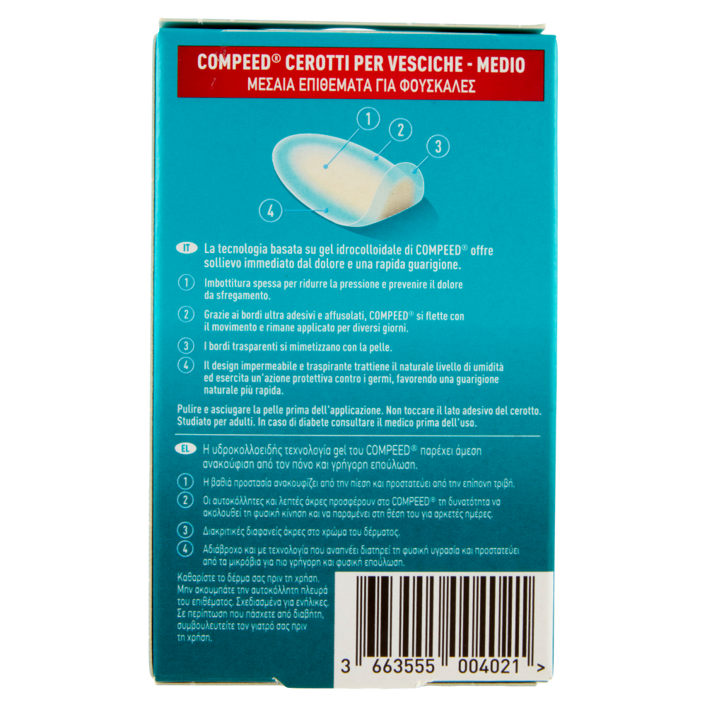 Compeed Cerotti per Vesciche Medio 6 pz