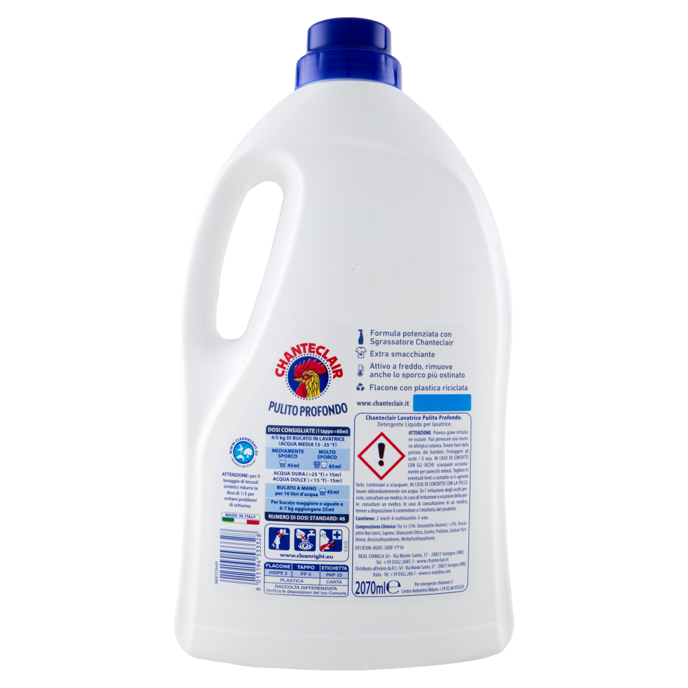 Chanteclair Lavatrice Pulito Profondo 2070 ml