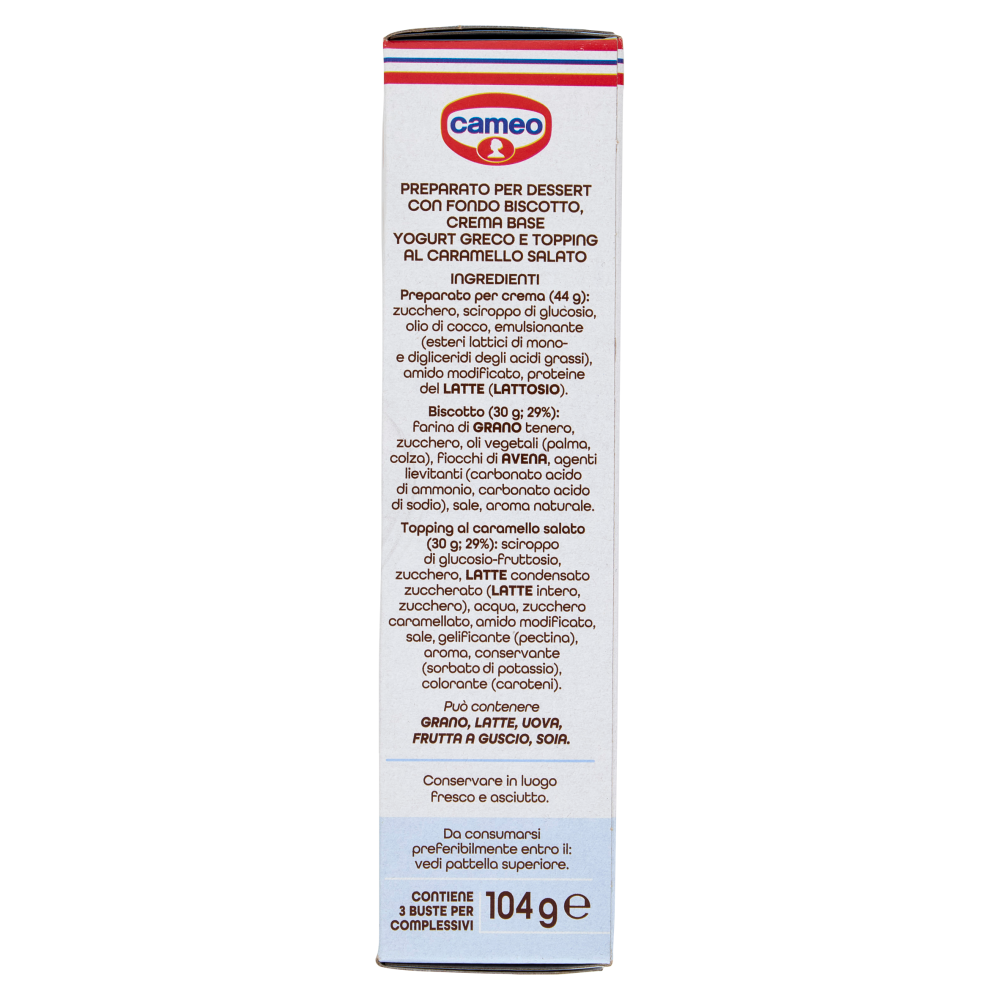cameo Greek Caramel dessert al caramello salato a base di yogurt greco 104 g
