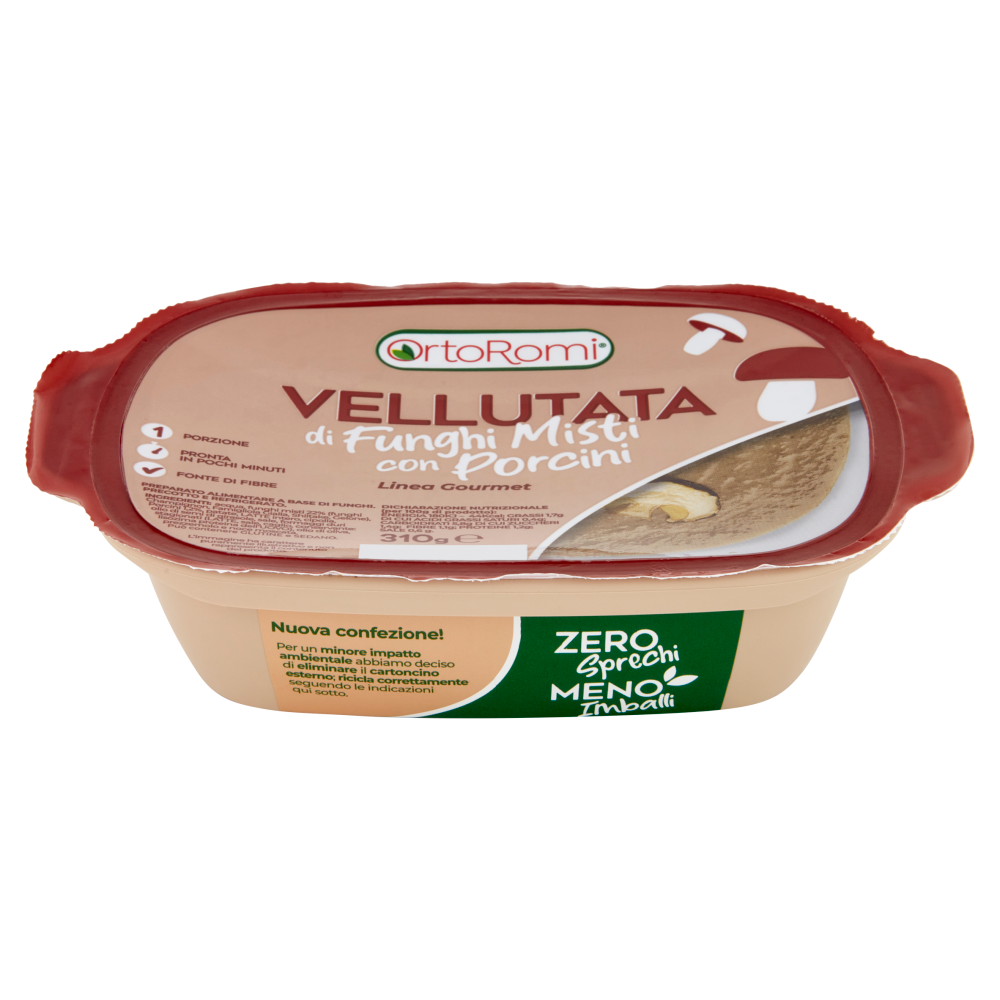 OrtoRomi Linea Gourmet Vellutata di Funghi con Porcini 310 g