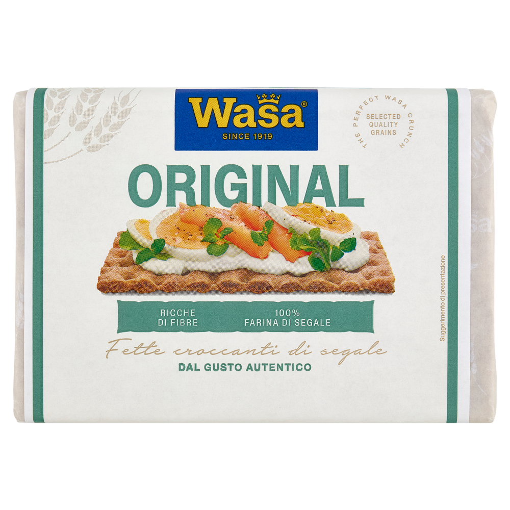 Wasa Original Cracker con 100% Farina di Segale Ricchi di Fibre 275g