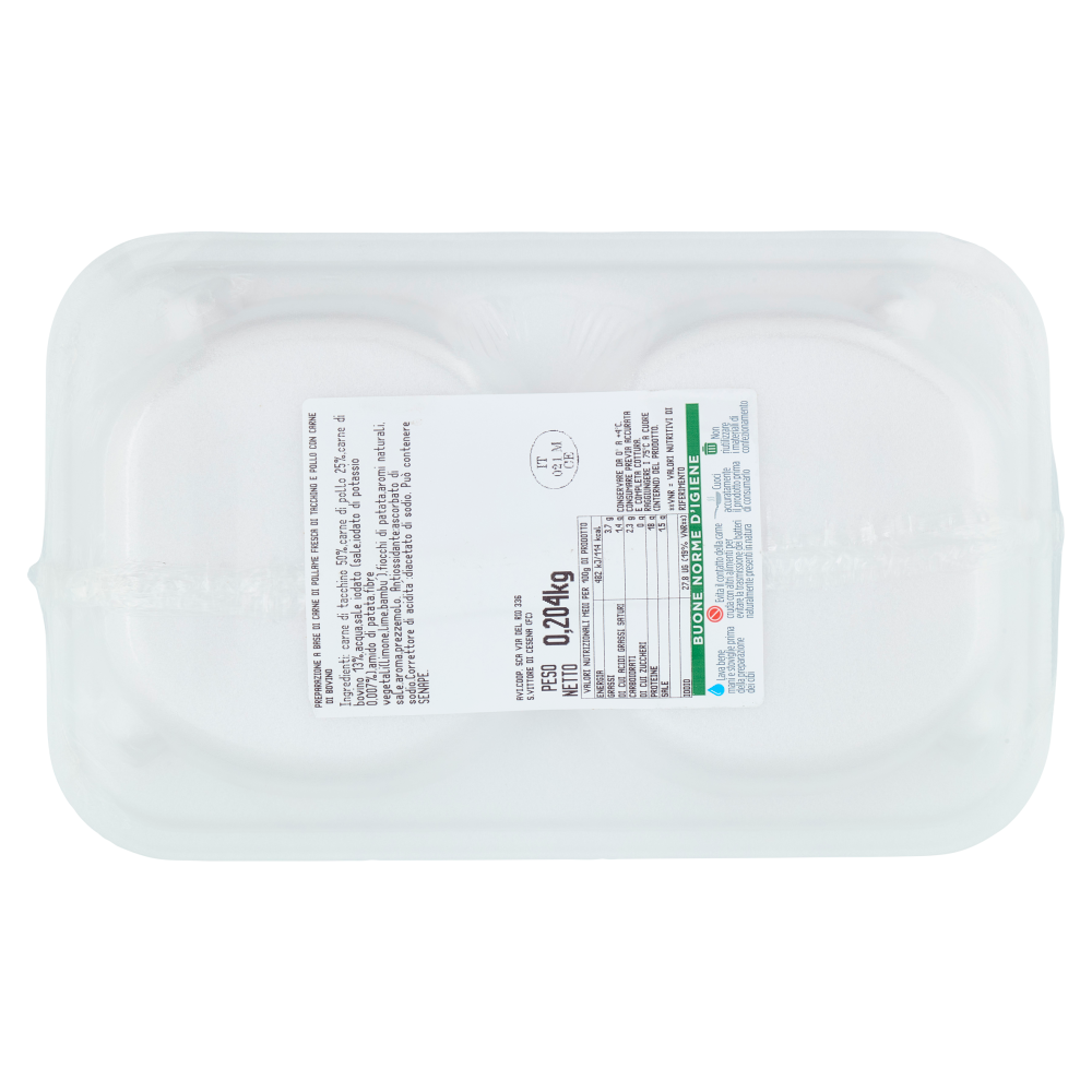 Amadori Hamburger Gran Gusto 0,204 kg