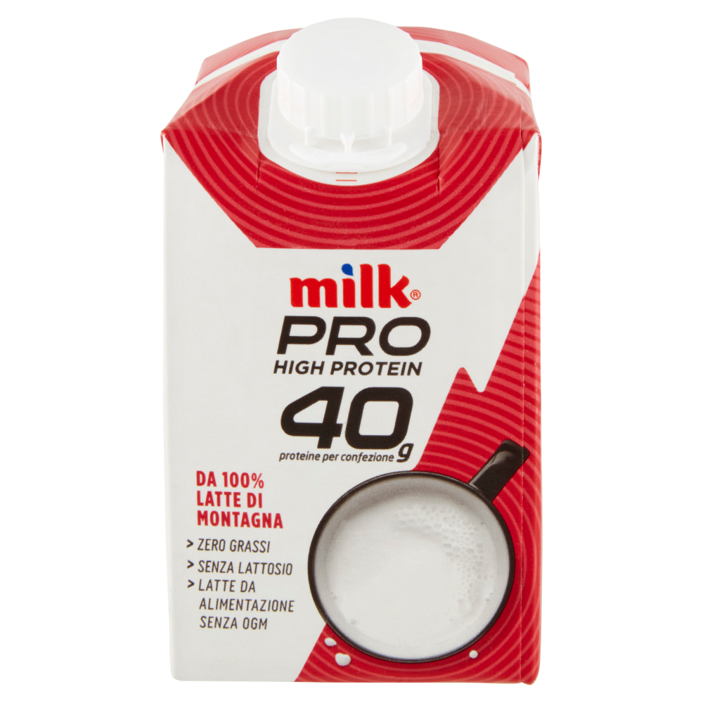 Milk Pro High Protein 40g da 100% Latte di Montagna 500 ml