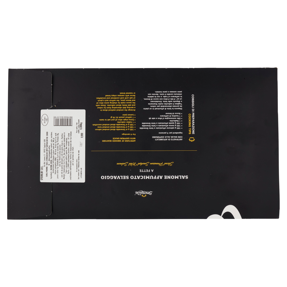 Smeralda Salmone Selvaggio Affumicato Premium a Fette 0,300 kg