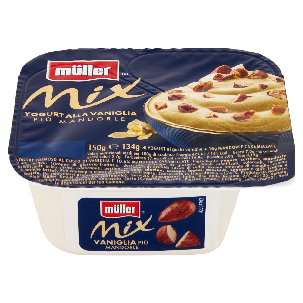 müller Mix Yogurt alla Vaniglia più Mandorle 150 g