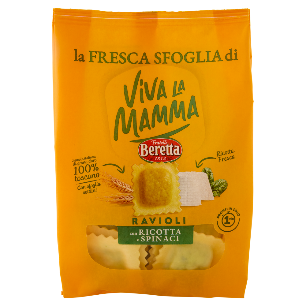 Viva la Mamma la Fresca Sfoglia di Ravioli con Ricotta e Spinaci 250 g